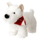 Miniso (Miniso) West Highland Dog Scarf Scarf Plush Doll Doll Toys Dillow Doll День рождения подарки для женщин, стоящих на положении 35 см.