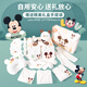 Disney Baby Clothes Gift Box Neugeborene Meeting Geschenk Praktische High-End-Geschenkbox 0-6 Sommer Dünnversand [exklusive Geschenkbox] Sommer weißer Mickey 25-teiliger Set 59 cm (geeignet für 0-3 Monate Babys)