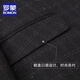 
ROMON (ROMON) suit jacket for men's business professional formal wear casual single 2025 slim and versatile black suit top for men's trendy black plaid XL