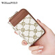 WILLIAMPOLO Candy Color Women's Small Card Bag Short Zipper Coin Wallet Fresh Business Card Clip 520 Gifts to Girlfriend Milk Green (20 Card Slots)