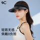 VVC防晒帽男女遮脸防紫外线运动户外空顶帽太阳帽夏季沙滩遮阳帽子 幻影黑
