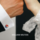 William Milton National Trend Hongyun Koi Koi Southern Red Ematel Cuffers Men's Men's Luxury National Style French Cuffe Links Youliu Carp Spring