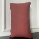 Langstreifen Ledersofa Kissen Kissen High-End-Kuhläden Nordic Wohnzimmer Feste Farbe Voller Taillenkissen Rückenlehne D679 Braun (doppelseitiger Kuhpferd) 55x32 cm (Lederabdeckung + Kissenkern)