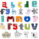 
Compatible with Lego MOC building block assembly letter monster legend cartoon man 26 letter toy birthday gift letter legend transformation combination 687pcs