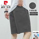 皮尔卡丹（pierre cardin）短裤男款夏季薄款纯棉中裤大码宽松休闲深蓝潮流5分外穿五分裤子 9224卡其 M 【80-斤】