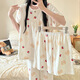 S.SOFEA Summer New Sweet Cartoon Women's Pajama с тремя частями для домашней одежды на открытом воздухе HS SW761# 170 M