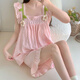 S.SOFEA夏季带胸垫睡衣甜美可爱少女家居服广州十三行 hds-9930#紫色 185 XXL