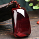 Fat Donglai quality amber and blood amber necklace blood pool beeswax Wushi brand accompanying pendant burgundy for men and women