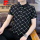 皮尔卡丹（pierre cardin）新款男士纯欲风polo.衫时尚韩版半袖青年印花棉质吸汗透气短袖t恤 9226白色 M 90-100斤