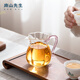 Mr. Nanshan Kungfu tea set accessories heat-resistant glass male cup Chinese tea divider tea ceremony accessories flower center glass fair cup flower center glass fair cup_transparent