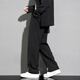 Lombt Anzughose Herbst Herbst vielseitig loses farbige High-End-einfache lässige langen Hosen LF02 Schwarz XL
