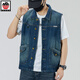 Aemape Apple Light Color de grande taille Vertinit vestime en denim pour hommes et femmes Brand de travail à la mode de printemps et d'été