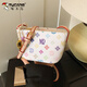 Woodpeckers beliebte Tasche für Frauen in diesem Jahr 2025 Neue Sommer vielseitige Nische Crossbody Tasche Super heiß bedruckte Eimerbeutel braune Farbe + Anhänger