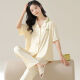 Kaizitu Modal women's pajamas and home clothes set comfortable short-sleeved trousers for wear outside 12108 [soft modal, breathable and comfortable] M [90-100Jin [Jin equals 0.5 kg]]