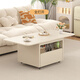 Fanshe movable tea table folding tea table living room and home use multi-functional tea table dining table dual-purpose wheels modern and simple
