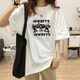 T-shirt intelligent à manches courtes pour les femmes 2025 Summer Korean Style Loose Slim chic Hong Kong Style Design Top Ins Trendy 679 # White L