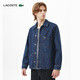 LACOSTE【王一博同款】法国鳄鱼男装25春夏棉质翻领牛仔衬衫外套|CH2601 MK9/牛仔蓝色 M 41