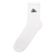Chaussettes adidas chaussettes masculines chaussettes de sport pour femmes sportiels en atténuation d'humidité et transpiration de chaussettes décontractées de chaussettes à haut haut JC9272 Black and White Grey à trois paires L-4346