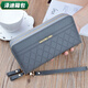 Yunluo Qixi Large Capacity Wallet Women's Long Student Clutch Double Zipper Korean Style Ladies Key Mobile Phone Bag Diamond Clutch Taro Purple Upgraded Large Capacity Upgraded Large Capacity Inventory