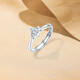 Saturday Fortune (ZLF) pt950 platinum ring for women, beloved guardian classic love four-claw ring as a gift for girlfriend No. 13-3.82g