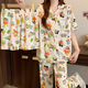 Ziweiqi niedliche Buntstift Shin-Shiba-Pyjamas Frauen dreiköpfige Spring-Strickjacken kurzärmelige Hose Kleidungsanzug Großhandel 14124 170 m Vorschläge 80-95