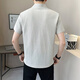 Sweat polo à manches à manches à manches courtes Pierre Cardin pour hommes en été mince, T-shirt à revers simple à manches courtes (environ 90-110 Jin [Jin est à 0,5 kg]