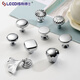 
Lides French light luxury chrome bright silver cabinet door handle modern simple cream fume cabinet wardrobe drawer cabinet handle 6623-single hole