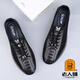 Old Man's New 2025 Men's Breatable Mesh Hollow Hollow Hollow Summer Mesh Mesh Zapatos casuales Sports and Casual Flying Shoes Negro (15696) 40