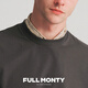 FULL MONTY【索罗娜面料】新款深灰色男士修身T恤圆领休闲凉感短袖2025夏季 深灰色70102 L