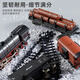 Fenming Retro Dampfzug Hochgeschwindigkeitszug Modell Fernbedienung Jungen Spielzeug Kinder Grüne Lederwagen-Fahrzeug-Dampfzug 05 Full Set [Light Car] _ 花 花