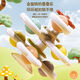 Chengliu Kinder-Cartoon-Saugnapfbecher Spinnenspielzeug Baby Frühschulbildung 6 Monate alte 8-Finger-Training Baby Puzzle Rotationspflicht Nationaler Trend 3-teiliger Set + Puzzle-Picking-Rettich