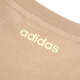 Adidas Femme Summer Souffer et confortable Sports décontractés extérieurs Pur Coton T-shirt à manches courtes KE6196 Couleur de sable chaud 2xl