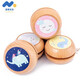 Blue Ao Tradition en bois yo-yo yo-yo pour enfants Cartoon de la maternelle Sense éducative Notalgie Roving Toy Gift Original Color Transparent Paint