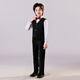 Annie Youer children's dress suit suit boy British style flower girl performance costume host handsome children's clothing black 160