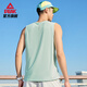 Peak Sports Vest Herren Sommer Neue schnelle, atmungsaktive Fitnesshülsen und Top-Wund-Training-Anzug Basketball-Shirt-Shorts [Speed-Drogen-Weste 2017] White and Green XL (180)