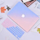适用于Macbook保护壳苹果电脑保护套M1Pro13苹果笔记本2024新款Ai 【渐变粉蓝】餸键盘膜和防尘塞 老pro13【A1278】