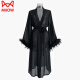 Catman Mesh Black Chiffon Camiseta Tobera de terciopelo Munas de bengala Big Break para mujeres Xia Bing Seda Sexy Translúcida Basca extendida 679 Love Super Long Black S Recomendado 85-105Jin [Jin equivale a 0.5 kg]/160 cm o más