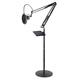 Qianli recording studio floor-standing cantilever stand, microphone stand, integrated mobile phone live broadcast condenser microphone vertical stand, regular version short cantilever + tray