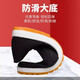 Echte 3520 Mugwill-Anti-Odor-Fahrt schwarze Stoffschuhe mit einem Fuß, einem Fuß mittleren Alters und älteren Kuhsehnensälen Schuhe, alte Peking-Stoffschuhe, Mugstertuchschuhe (schwarze Sohlen) 41 (255 mm) Standard-Sportschuhe Größe