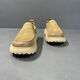 Gy Jinlilai 2025 Été épais semed paresseux Homme coup de pied Locs en cuir chaussures de voyage creuses chaussures pour hommes respirant sport reste 9898 surface en cuir vert 41