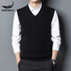 Crocodile crocodile shirt brand sweater vest men plaid sweater sleeveless top slim spring and autumn fur vest men vest 9902 gray one size 165