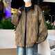
Woodpecker (TUCANO) jacket for men's spring and autumn 2025 new jacket trendy brand thin tops for teenagers and handsome casual workwear jacket K15832 black gray 4XL