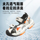 Anael children's sandals, boys' shoes, summer new beach shoes, big children's Baotou sports sandals 6339 black 29