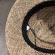 
Korean ins straw-woven internet celebrity flat top hat women European and American style British fashion travel vacation hollow sun hat brown 56-58cm adjustable