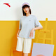 
Anta Rainbow Sports Set Women's Summer Short Sleeve Round Neck Shorts Loose T-shirt Women's Casual Set