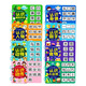 Cute children's literacy early education quiet book baby enlightenment paste book children's Velcro card toy word recognition card six-one [color shape]