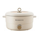 Potte électrique électrique Hot Pot ménage multifonction électrique Pot de cuisson électrique Étudiant petit bouton de cuisinière électrique réglant la taille et les nouilles de nouilles chauffantes Pot populaire WXY6627 OAKS 6L ACHET