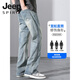 Jeep Spiritjeep Pirit Jeans Frühling und Herbst Neue lässige vielseitige Hose Männer losen gerade Männer High Street Hosen 9901 Nostalgic Blue S