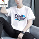 
Woodpecker (TUCANO) summer pure cotton short-sleeved T-shirt for men's trendy brand teenagers half-sleeved T-shirt for junior and senior high school students handsome summer tops for men 10222-9920 white L Recommended 110 to 120 Jin [Jin equals 0.5 kg]