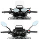 Loboo de motocicleta cruda plegable retrovisor espejo universal modificado de aluminio aleación anti-caza espejo espejo grande reflector rm03 retrovisor plegable negro espejo 683 accesorios de tornillo paquete